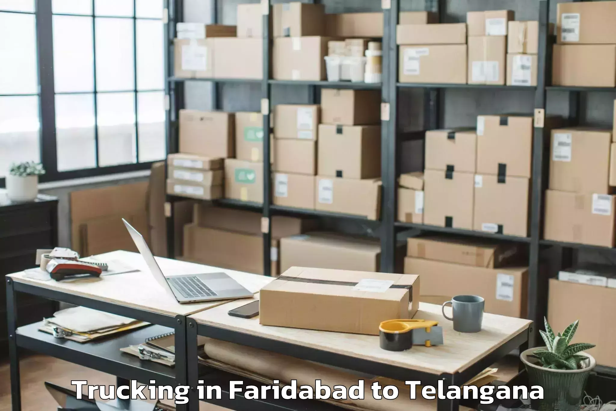 Leading Faridabad to Telkapalle Trucking Provider